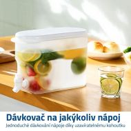 Nádoba do lednice na chlazené nápoje s kohoutkem - velká 3,5l