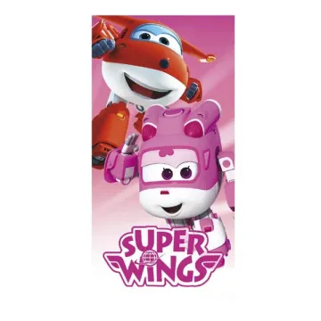 Osuška Super Wings pink 70/140